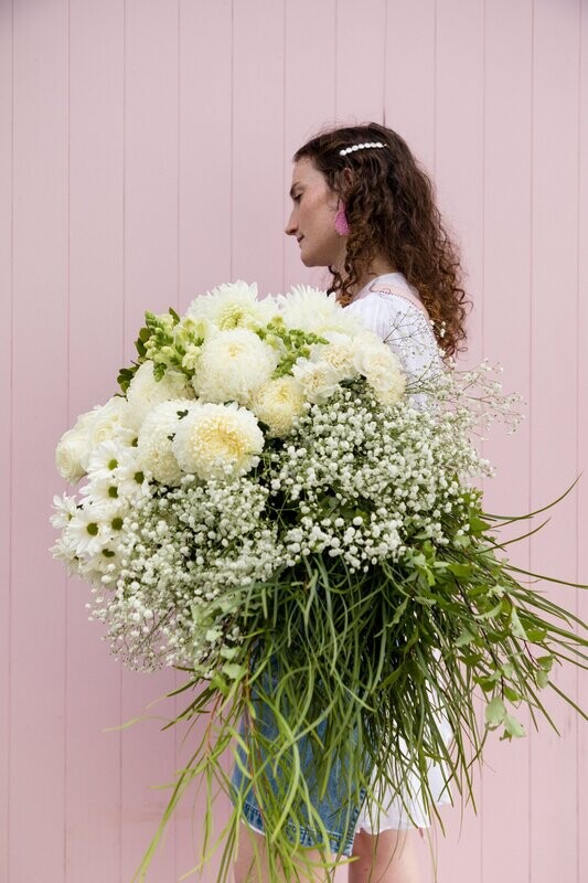 White and Green Florist Choice