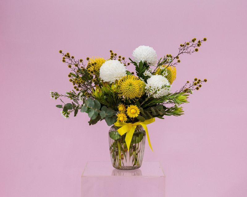 Lemon Yellow  Florist Choice Arrangement