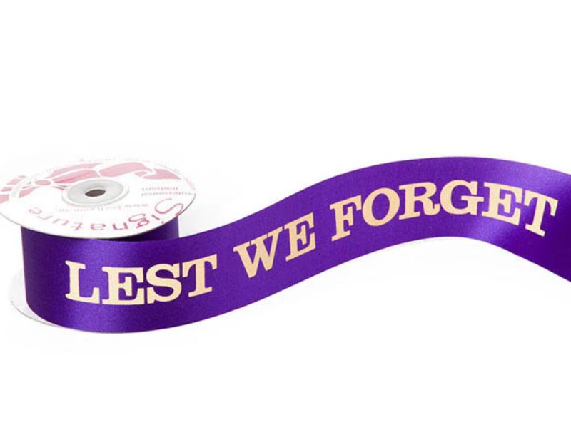 "LEST WE FORGET" RIBBON