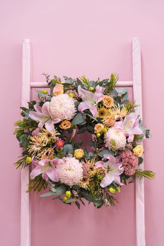 Wreath - Soft  Pink Tones