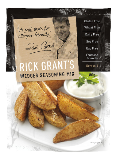 Rick Grant's Wedges Seasoning
Rick Grant's Wedges Seasoning mix is a great all-purpose mix that can be sprinkled over potato wedges and either deep fried or baked in the oven.