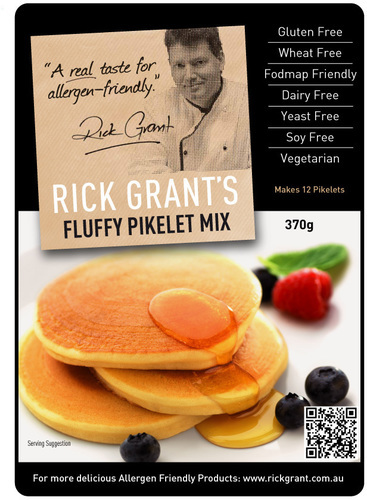 Fluffy Pikelet Mix - Gluten Free and Fodmap Friendly. These light and fluffy Pikelets are unlike any other pancake offering as they are fluffy not 'hockey pucks'!