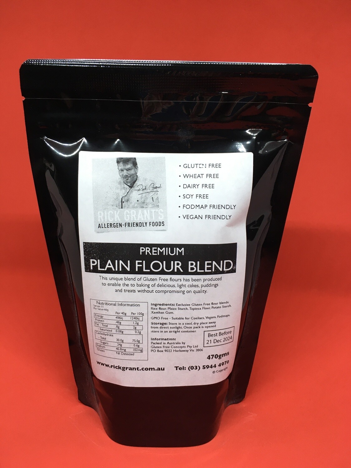 NEW TO THE STORE!
Premium Gluten Free Plain Flour can be used for all cooking when plain flour is called for.