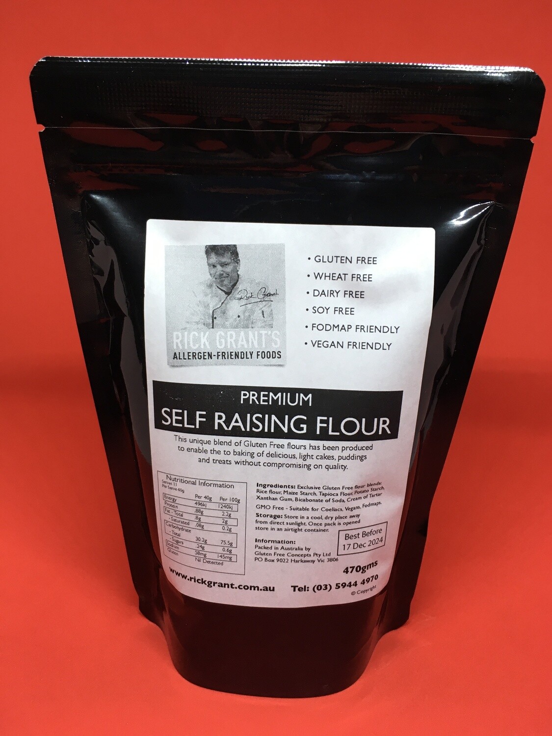 NEW TO THE STORE!
Premium Gluten Free Self Raising Flour can be used for cakes, slices & muffins!