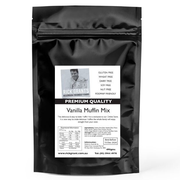Gluten Free Vanilla Muffin Mix