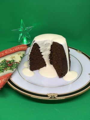 Rick Grant's Christmas Choc Puddin' Mix comes Gift Wrapped. Makes a great gift idea. Brings a new tradition to Christmas - a rich chocolate Puddin' with decadent Chocolate pouring sauce.