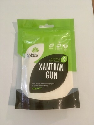 Lotus Xanthan Gum. Ideal for adding to your Gluten Free flour mixes.