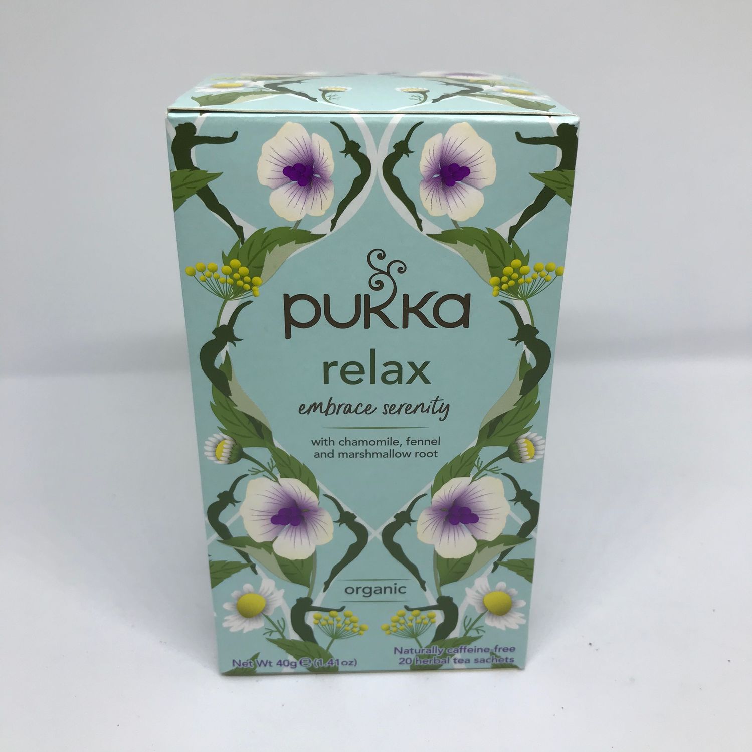 PUKKA RELAX TEA - 20 Herbal Tea Sachets. Naturally Caffeine Free.