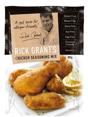 Rick Grant's Gluten Free Seasonings Range
