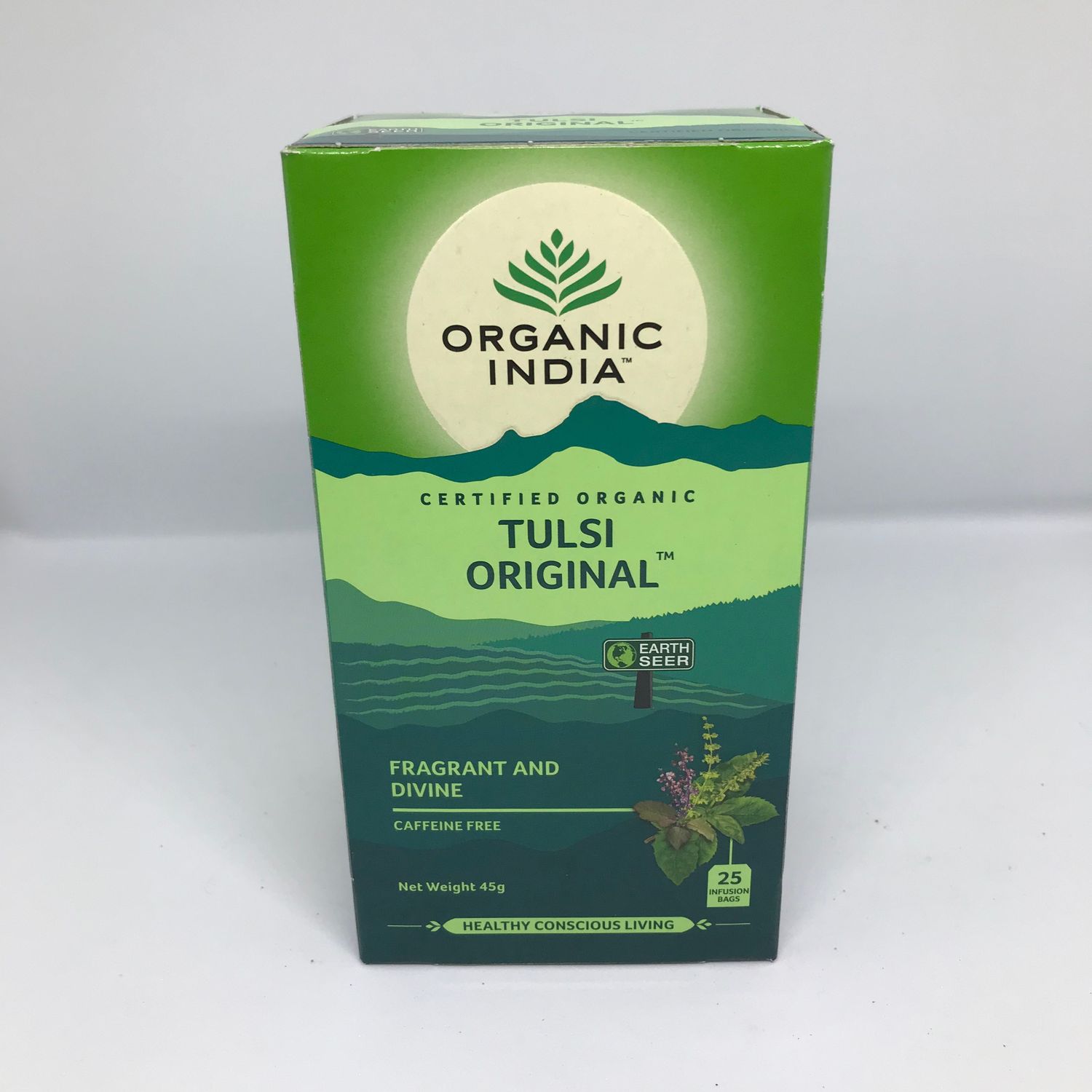 Organic India Tulsi Original Herbal Infusion Bags. Expertly blended  to create a soothing, uplifting, full-bodied beverage.