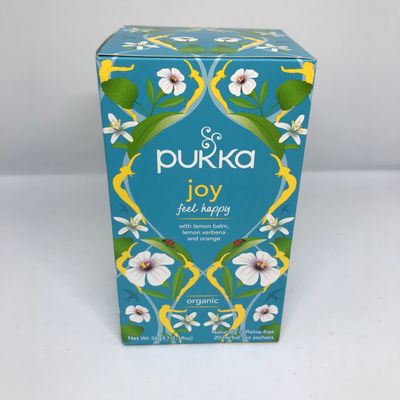 PUKKA JOY -  BUY 3 PACKS OF ANY PUKKA TEA GET A FREE PUKKA MUG! 20 Herbal Tea Sachets. Naturally Caffeine Free.