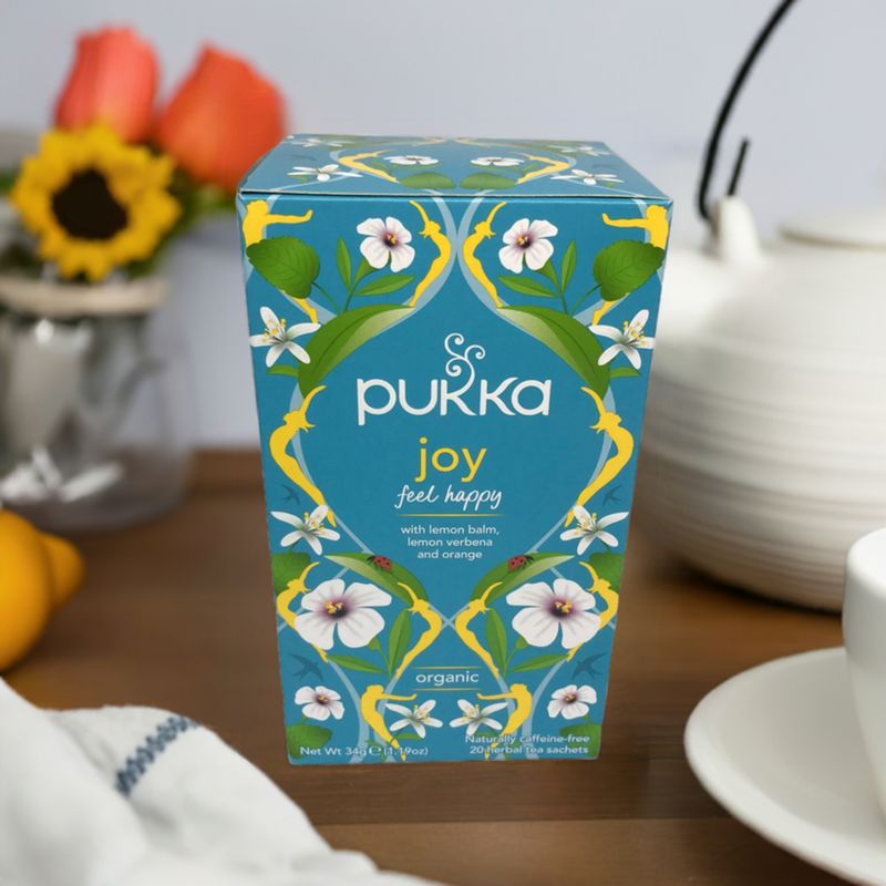 PUKKA JOY -  20 Herbal Tea Sachets. Naturally Caffeine Free.
