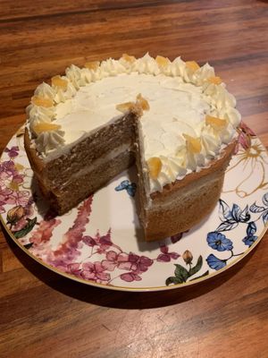 Buderim Crystallised Ginger - Dice and decorate for Ginger Fluff Sponge Cake.