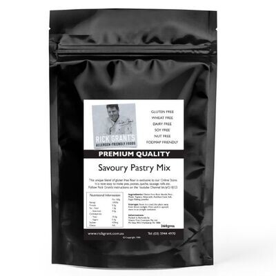 Gluten Free Savoury Pastry Mix - Easy to make, delicious pastry mix. Great for Pies, Sausage Rolls.