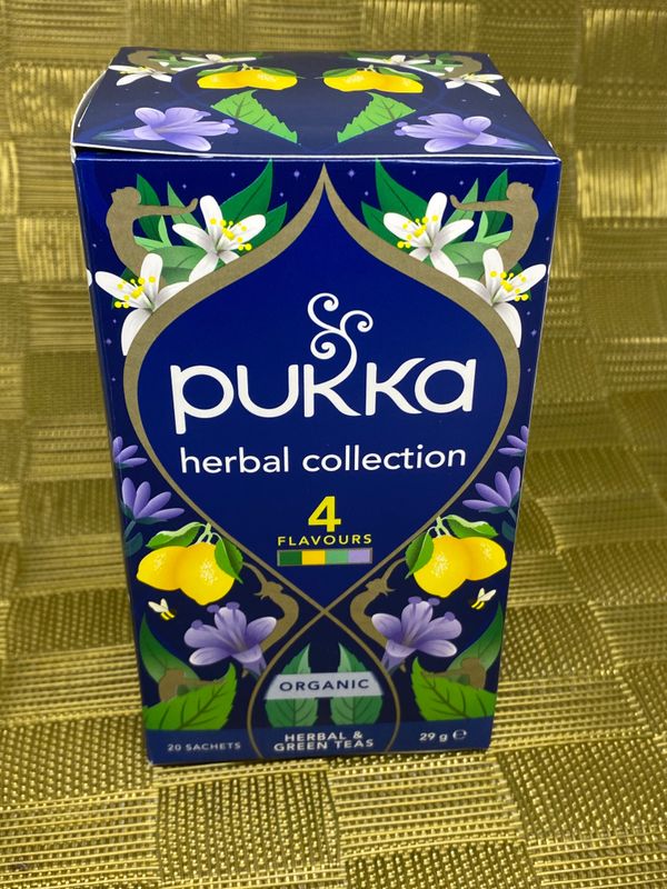 PUKKA HERBAL COLLECTION - 20 Herbal Tea Sachets. Naturally Caffeine Free.