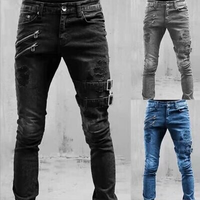 High Waist Men Designer Jeans for Men
