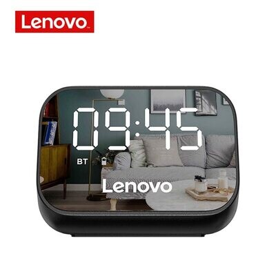 Lenovo Multifunctional Bluetooth Speaker with Clock Alarm Digital Display TWS Wireless Bass Sound Speakers Hands-free Call