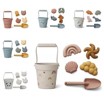 with Cute Animal Model Ins Seaside Beach Toys Rubber Dune Sand Mold Tools Sets Baby Bath Toy Kids Swim Toy