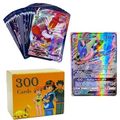 50-300Pcs Pokemon 300 V MAX 300 GX Best Selling Children Battle English Version Game Tag Team Shining Vmax TOMY Pokemon Cards