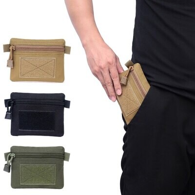 Outdoor Multi-function Square Coins Wallet Purses Waterproof Sports Zipper Card Key Holder Change Pocket Sack