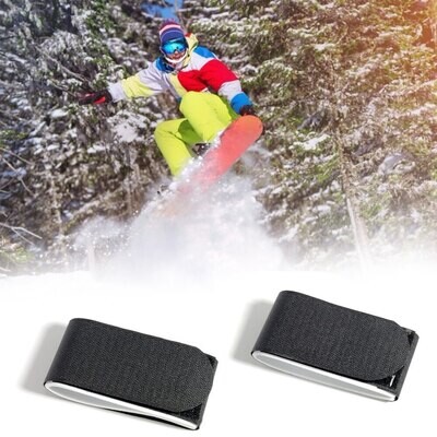 Ski Nylon Belt Harness Shoulder Strap Hand-Held Double Snowboard Strap Carriers Multifunctional Handle Hand