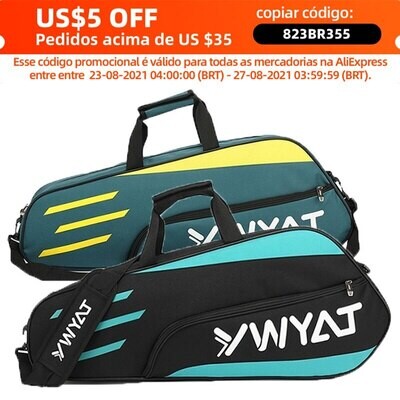 Outdoor Sports Training Fitness Racket Bags Men Women Large Capacity Nylon Waterproof Badminton Racquet Backpack