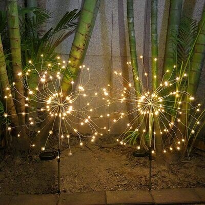 Solar Outdoor Firework Fairy Light Waterproof 90 LEDs Festoon Light String Garden Garland Street Christmas Lights Decoration