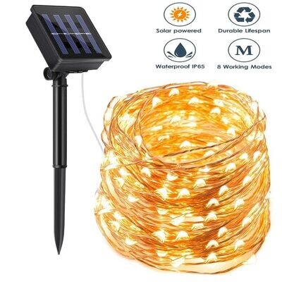 Solar LED Light Outdoor 10M 20M Flash Fairy Lamp Remote Control 100/200leds Christmas Decoration for Home Street Garden