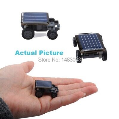 Solar Power Mini Toy Car Racer The World's Smallest Educational Gadget Children Gift High Quality
