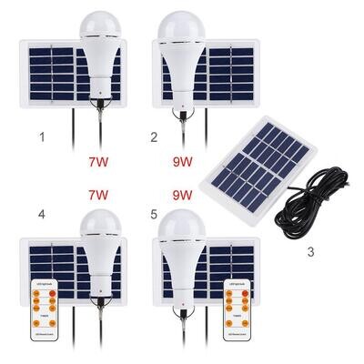 Solar Light Bulb Portable hang lamp USB Rechargeable Energy Bulb Lamp for Outdoor Camping Solar Tent Lamp