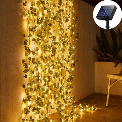 Solar Lights Fairy Maple Leaf Waterproof Outdoor Garland Solar Lamp Christmas for Garden Decoration Christmas 2022
