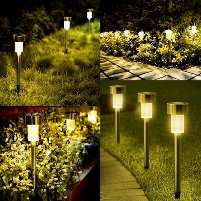 Solar Garden Lights Outdoor Powered Lamp Lantern Waterproof Landscape Lighting Pathway Patio Yard Lawn Decoration