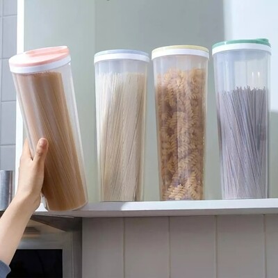 Spaghetti Storage Airtight Multi-Functional Plastic pasta grain storage container for kitchen