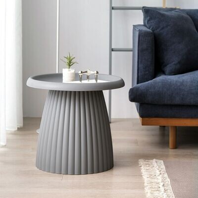 Fashion Color Plastic Coffee Table Art Nordic Living Room Round Coffee Table Sofa Side Table Balcony Round Table