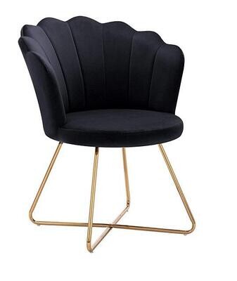 Velvet accent chair
