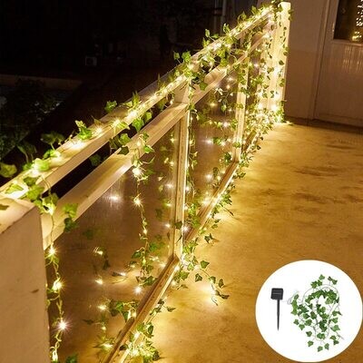 Solar Led Light Outdoor String Lights 50/100 LEDs Leaf Fairy Garland Christmas Waterproof Solar Lights for Garden Decoration