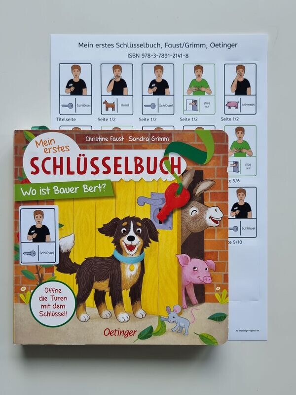 Mein erstes Schlüsselbuch: Gebärdenaufkleber Mein erstes Schlüsselbuch: Gebärdenaufkleber