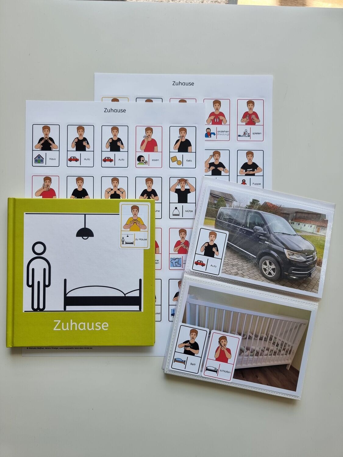 Mein Zuhause: Gebärdenaufkleber
