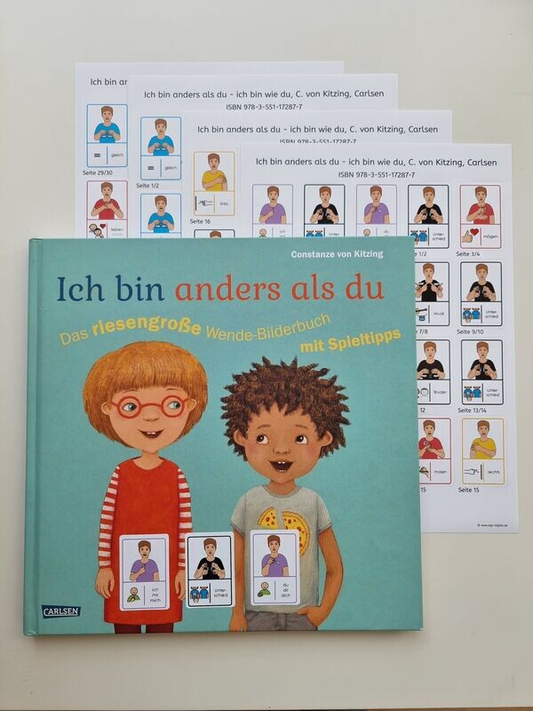Ich bin anders als du: Gebärdenaufkleber Ich bin anders als du: Gebärdenaufkleber