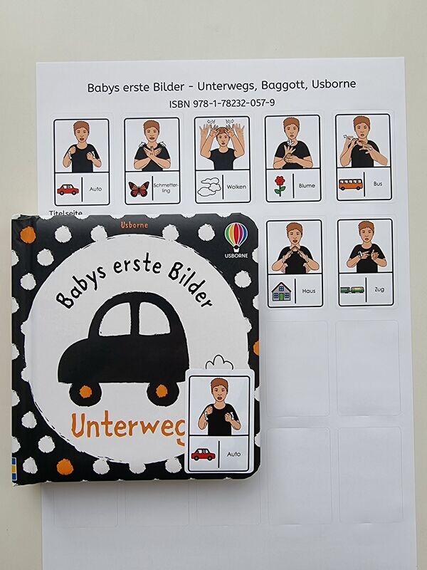 Babys erste Bilder - Unterwegs: Gebärdenaufkleber Babys erste Bilder - Unterwegs: Gebärdenaufkleber