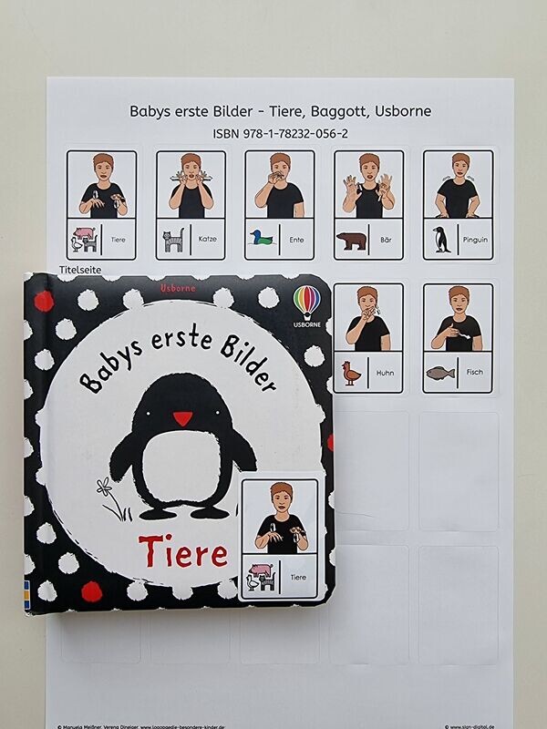Babys erste Bilder - Tiere: Gebärdenaufkleber Babys erste Bilder - Tiere: Gebärdenaufkleber
