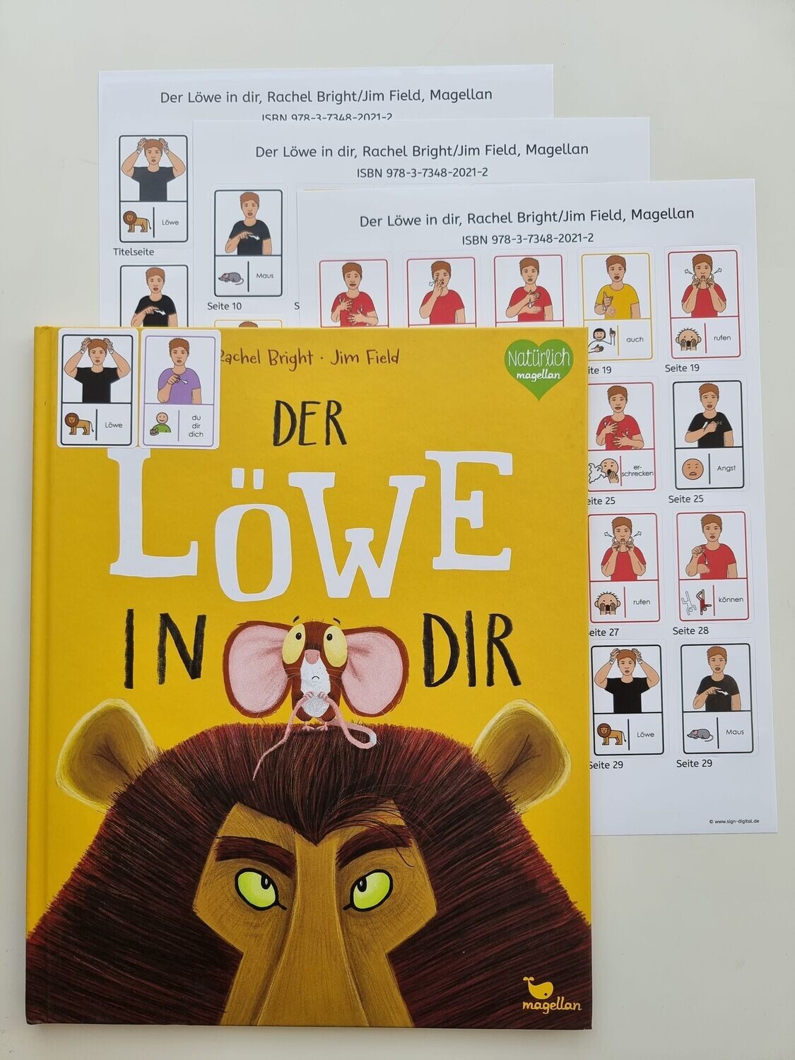 Der Löwe in dir: Gebärdenaufkleber