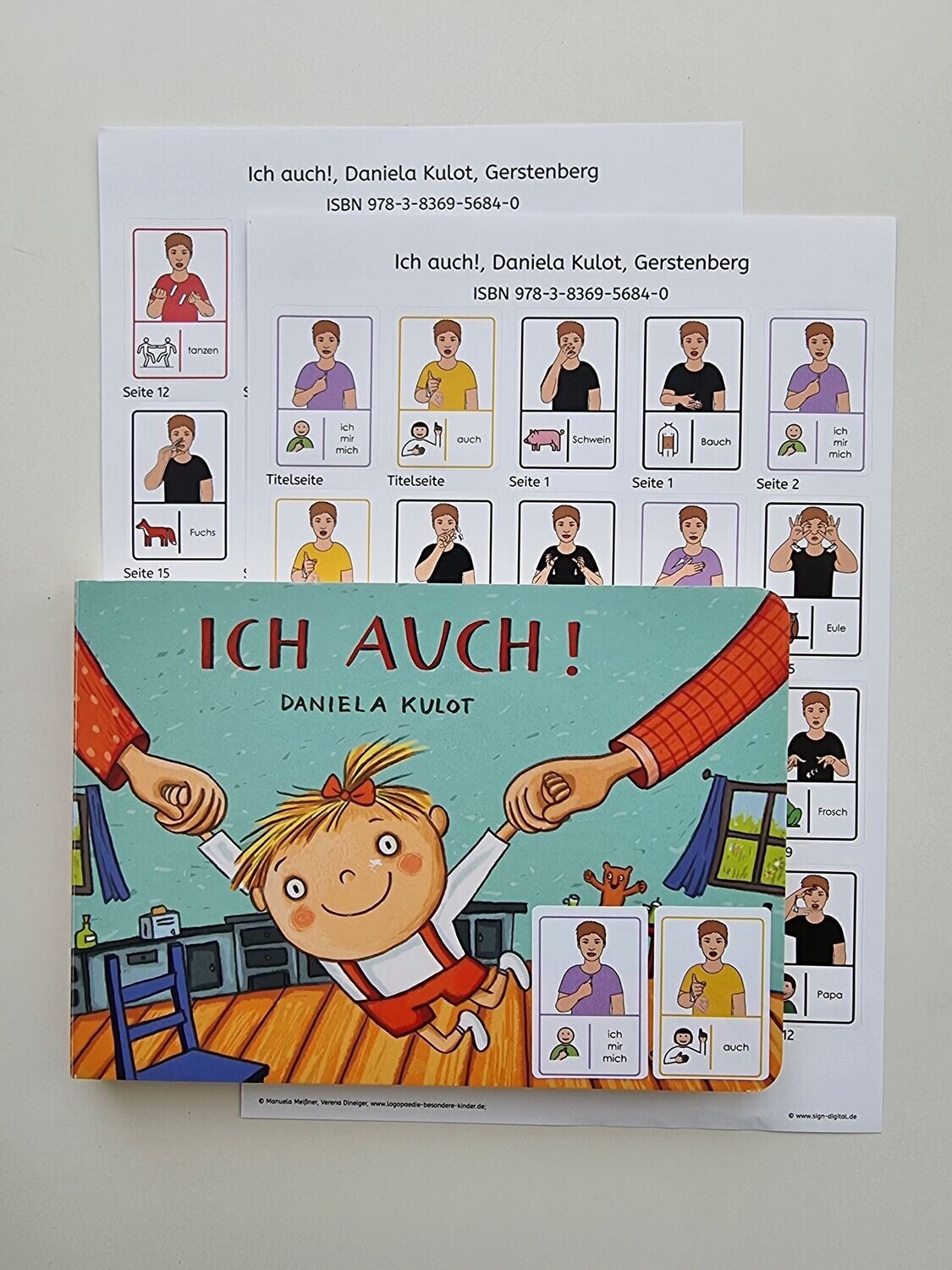 Ich auch: Gebärdenaufkleber
