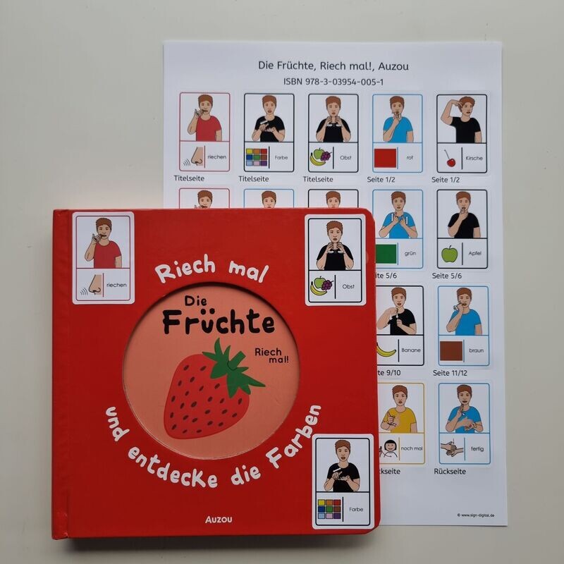 Die Früchte, Riech mal!: Gebärdenaufkleber Die Früchte, Riech mal!: Gebärdenaufkleber