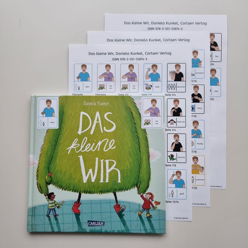 Das kleine Wir: Gebärdenaufkleber Das kleine Wir: Gebärdenaufkleber