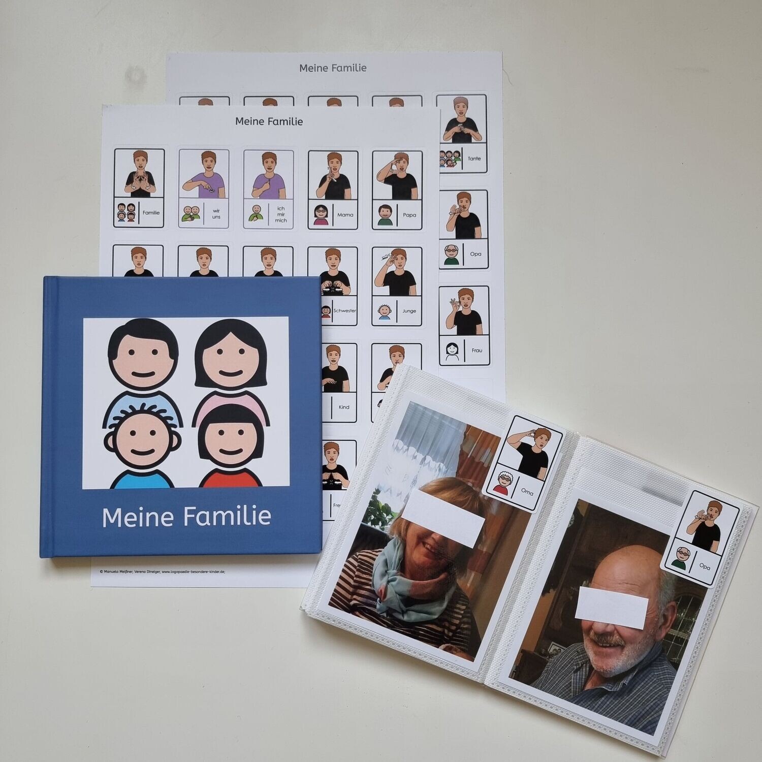 Meine Familie: Gebärdenaufkleber