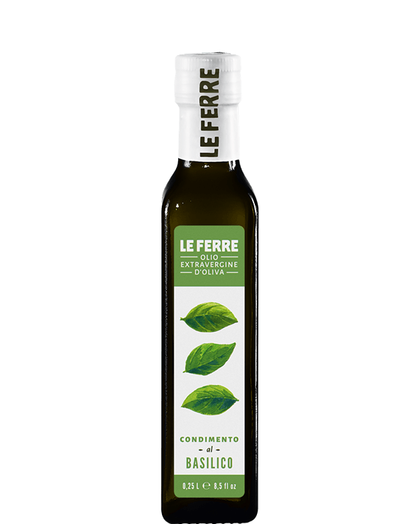 Olivenöl mit Basilikum Aroma "LE FERRE" 250ml