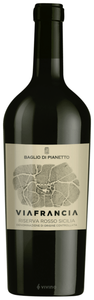 BIO Viafrancia Rosso Riserva DOC "Baglio di Pianetto" 0,75l