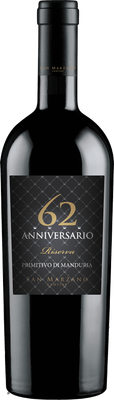 Anniversario 62 Primitivo di Manduria DOP Riserva "San Marzano" 0,75l