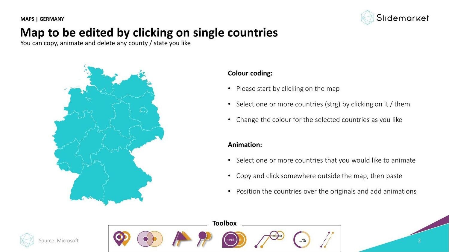 Bundle: Deutschlandkarte zzgl. alle Bundesländer und Landkreise/Bezirke